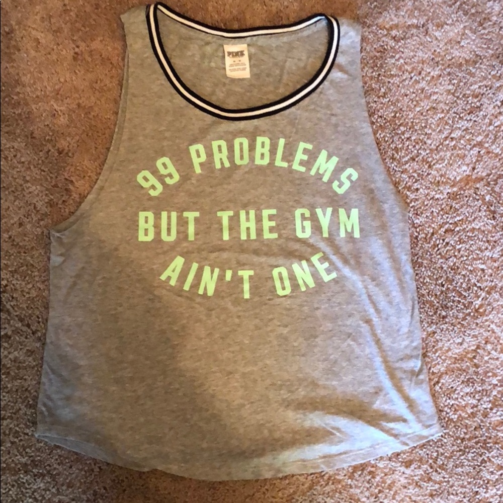 Pink workout tank